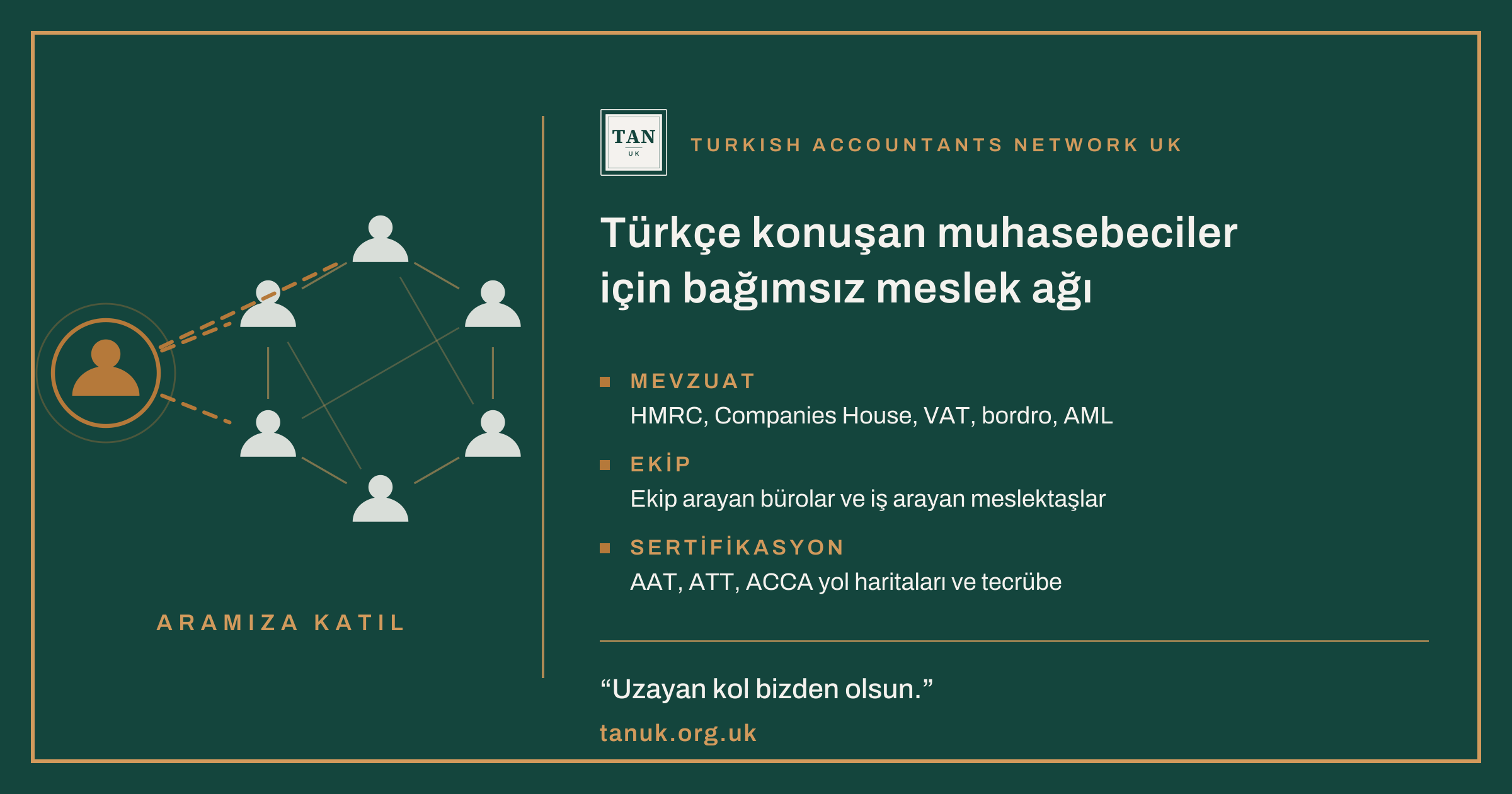 Neden Türkçe konuşan muhasebeciler için bir ağ kurdum